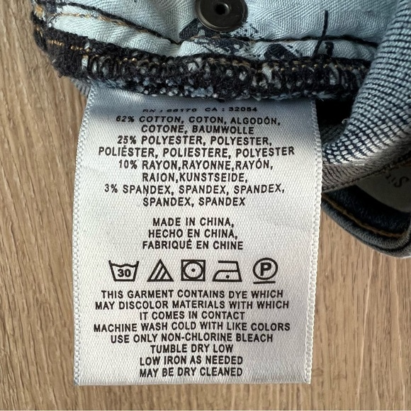 Pilcro and the Letterpress Anthro High Rise Denim Legging Jeans Stretch Size 26 - Picture 6 of 8